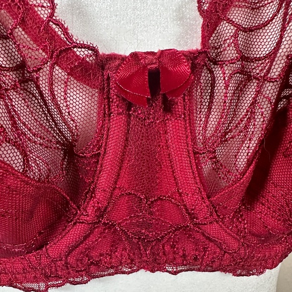 Fantasie | NWT Ruby red lace Estelle bra with side support - Picture 7 of 13